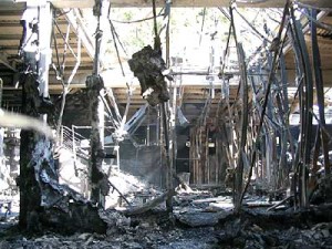 incendio alla palestra di Trento